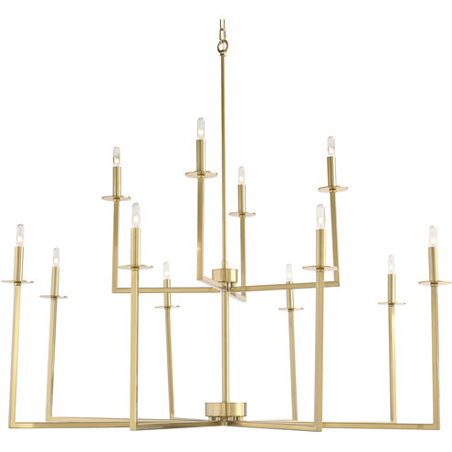 Kaya LED 47.25 inch Brass Chandelier Ceiling Light